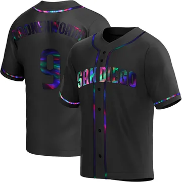 Jake Cronenworth Men's San Diego Padres Replica Alternate Jersey - Black Holographic