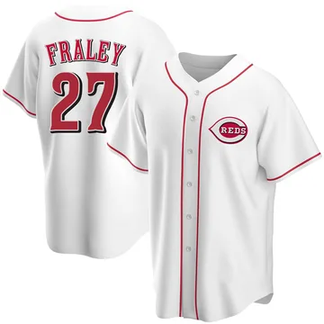 Jake Fraley Men's Cincinnati Reds Replica Home Jersey - White