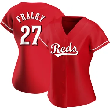 Jake Fraley Women's Cincinnati Reds Authentic Alternate Jersey - Red