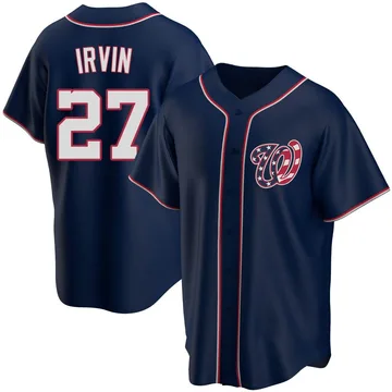 Jake Irvin Men's Washington Nationals Replica Alternate Team Jersey - Navy