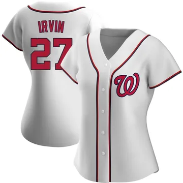 Jake Irvin Women's Washington Nationals Authentic Home Jersey - White