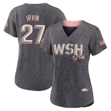 Jake Irvin Women's Washington Nationals Replica 2022 City Connect Jersey - Gray