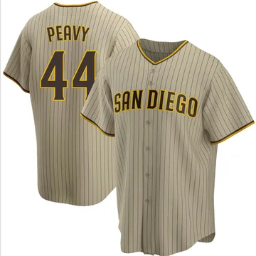 Jake Peavy Men's San Diego Padres Replica Alternate Jersey - Sand/Brown