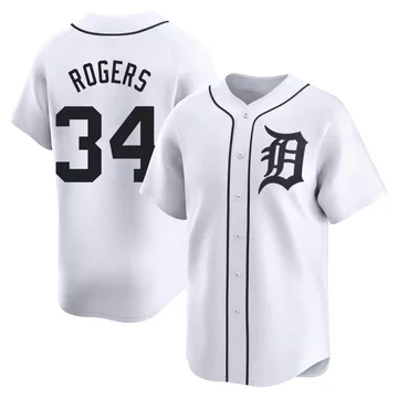 Jake Rogers Men's Detroit Tigers Limited Home Jersey - White