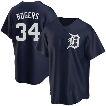 Jake Rogers Men's Detroit Tigers Replica Alternate Jersey - Navy