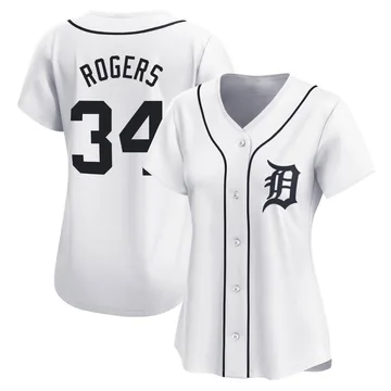 Jake Rogers Women's Detroit Tigers Limited Home Jersey - White