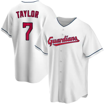 Jake Taylor Men's Cleveland Guardians Replica Home Jersey - White