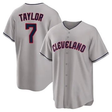 Jake Taylor Men's Cleveland Guardians Replica Road Jersey - Gray