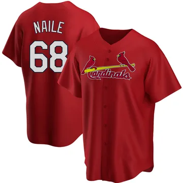 James Naile Men's St. Louis Cardinals Replica Alternate Jersey - Red