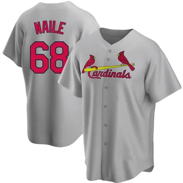 James Naile Men's St. Louis Cardinals Replica Road Jersey - Gray