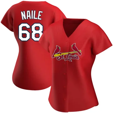 James Naile Women's St. Louis Cardinals Authentic Alternate Jersey - Red