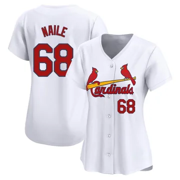 James Naile Women's St. Louis Cardinals Limited Home Jersey - White