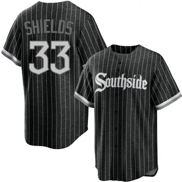 James Shields Men's Chicago White Sox Replica 2021 City Connect Jersey - Black