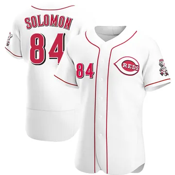 Jared Solomon Men's Cincinnati Reds Authentic Home Jersey - White