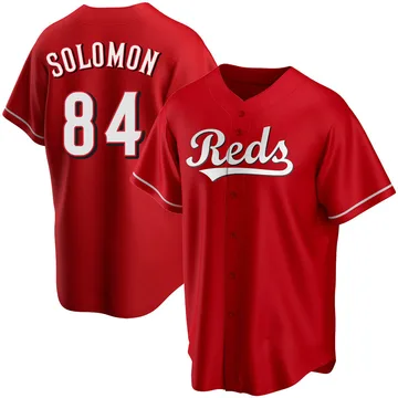 Jared Solomon Men's Cincinnati Reds Replica Alternate Jersey - Red