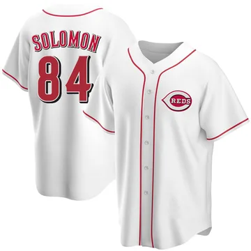 Jared Solomon Men's Cincinnati Reds Replica Home Jersey - White