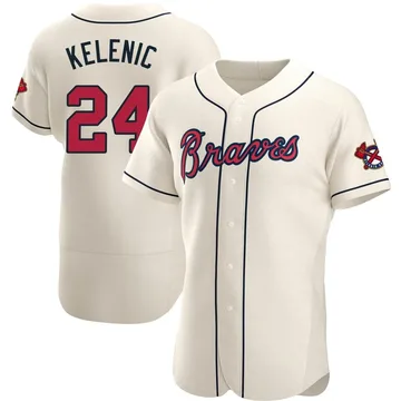 Jarred Kelenic Men's Atlanta Braves Authentic Alternate Jersey - Cream