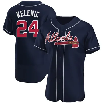 Jarred Kelenic Men's Atlanta Braves Authentic Alternate Jersey - Navy