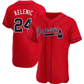 Jarred Kelenic Men's Atlanta Braves Authentic Alternate Jersey - Red