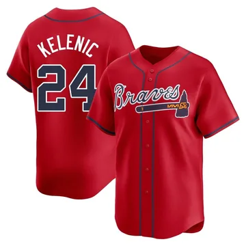 Jarred Kelenic Men's Atlanta Braves Limited Alternate Jersey - Red