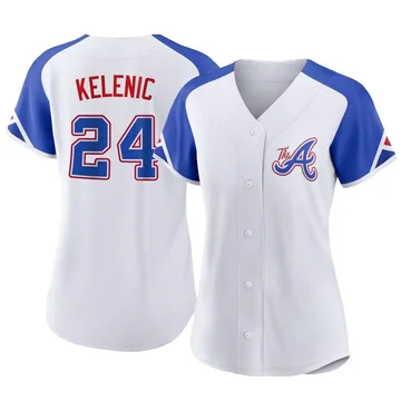 Jarred Kelenic Women's Atlanta Braves Authentic 2023 City Connect Jersey - White