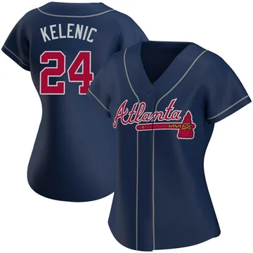 Jarred Kelenic Women's Atlanta Braves Authentic Alternate Jersey - Navy