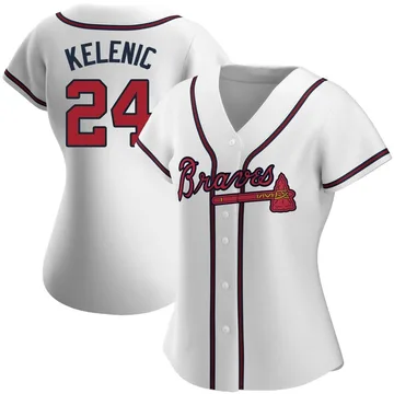 Jarred Kelenic Women's Atlanta Braves Authentic Home Jersey - White