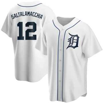 Jarrod Saltalamacchia Men's Detroit Tigers Replica Home Jersey - White