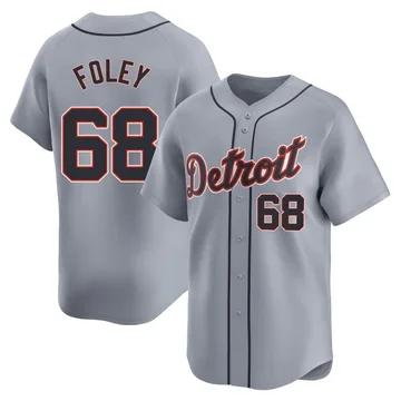 Jason Foley Men's Detroit Tigers Limited Road Jersey - Gray