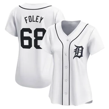 Jason Foley Women's Detroit Tigers Limited Home Jersey - White