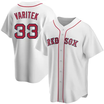 Jason Varitek Men's Boston Red Sox Replica Home Jersey - White