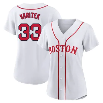 Jason Varitek Women's Boston Red Sox Authentic 2021 Patriots' Day Jersey - White