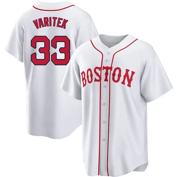 Jason Varitek Youth Boston Red Sox Replica 2021 Patriots' Day Jersey - White