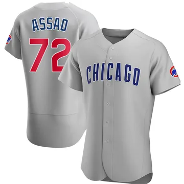 Javier Assad Men's Chicago Cubs Authentic Road Jersey - Gray