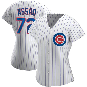 Javier Assad Women's Chicago Cubs Authentic Home Jersey - White