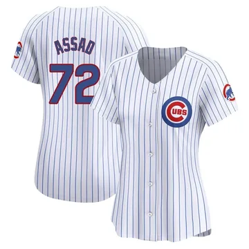 Javier Assad Women's Chicago Cubs Limited Home Jersey - White