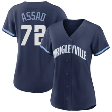 Javier Assad Women's Chicago Cubs Replica 2021 City Connect Jersey - Navy