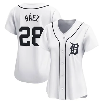 Javier Baez Women's Detroit Tigers Limited Home Jersey - White