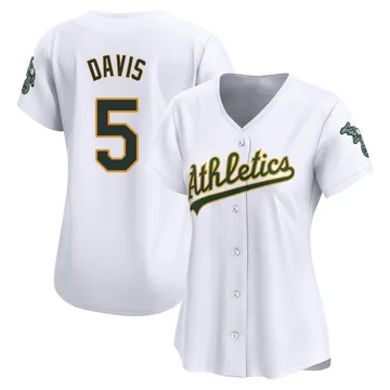 J.D. Davis Women's Oakland Athletics Limited Home Jersey - White