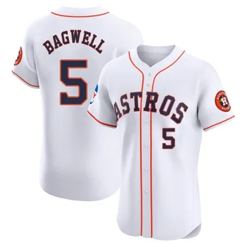 Jeff Bagwell Men's Houston Astros Elite Home Patch Jersey - White