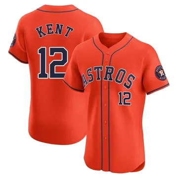 Jeff Kent Men's Houston Astros Elite Alternate Vapor Premier Jersey - Orange