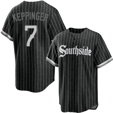 Jeff Keppinger Men's Chicago White Sox Replica 2021 City Connect Jersey - Black