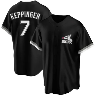 Jeff Keppinger Men's Chicago White Sox Replica Spring Training Jersey - Black