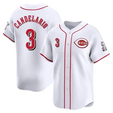 Jeimer Candelario Men's Cincinnati Reds Limited Home Jersey - White