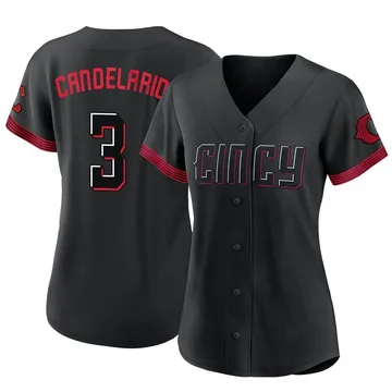 Jeimer Candelario Women's Cincinnati Reds Authentic 2023 City Connect Jersey - Black