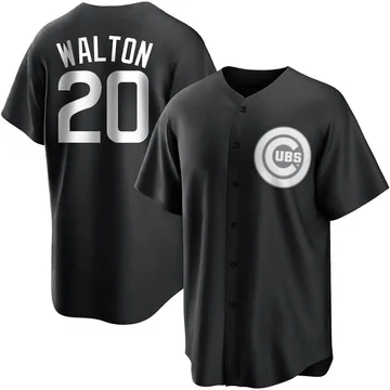 Jerome Walton Men's Chicago Cubs Replica Jersey - Black/White