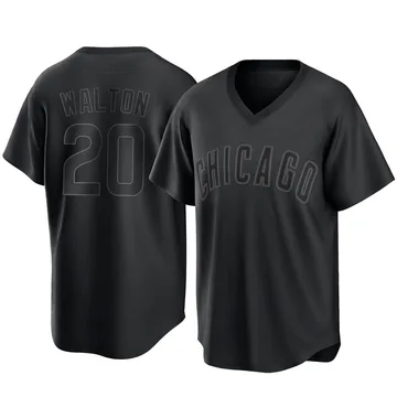 Jerome Walton Men's Chicago Cubs Replica Pitch Fashion Jersey - Black