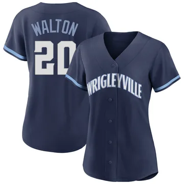 Jerome Walton Women's Chicago Cubs Authentic 2021 City Connect Jersey - Navy