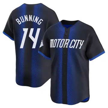 Jim Bunning Men's Detroit Tigers Limited 2024 City Connect Jersey - Blue