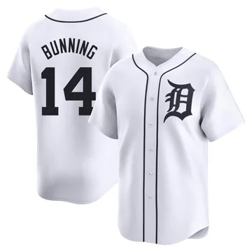 Jim Bunning Men's Detroit Tigers Limited Home Jersey - White